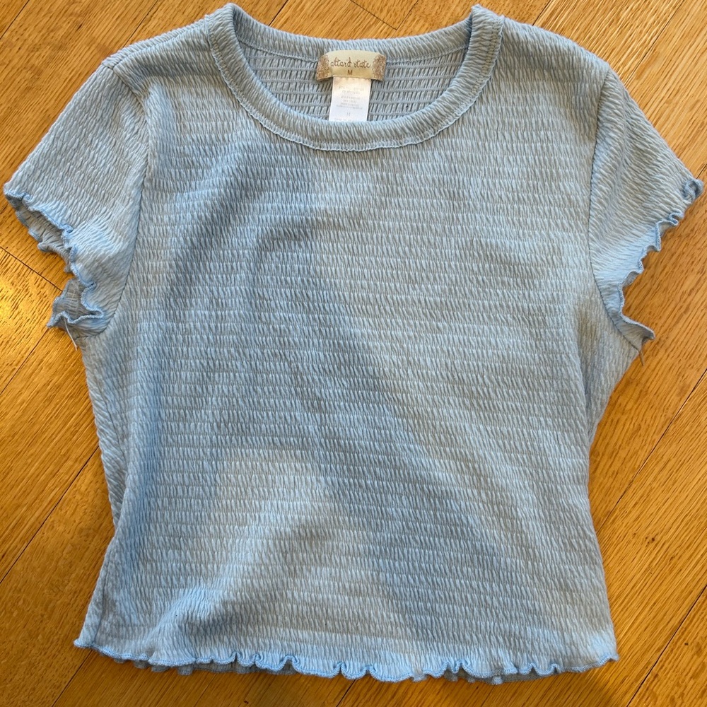 Light blue Altar’d state short sleeve top